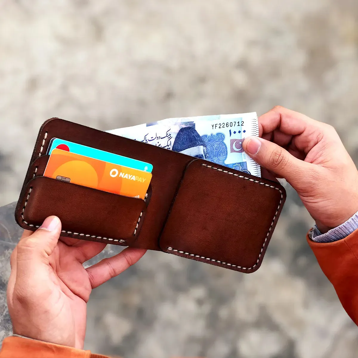 The Futuristic: A Leather Bifold Wallet