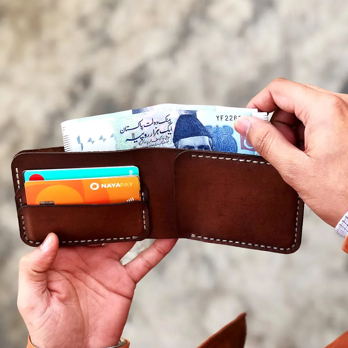 The Futuristic: A Leather Bifold Wallet