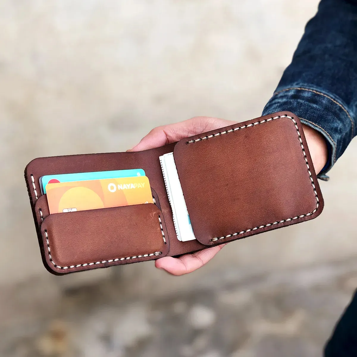 The Futuristic: A Leather Bifold Wallet