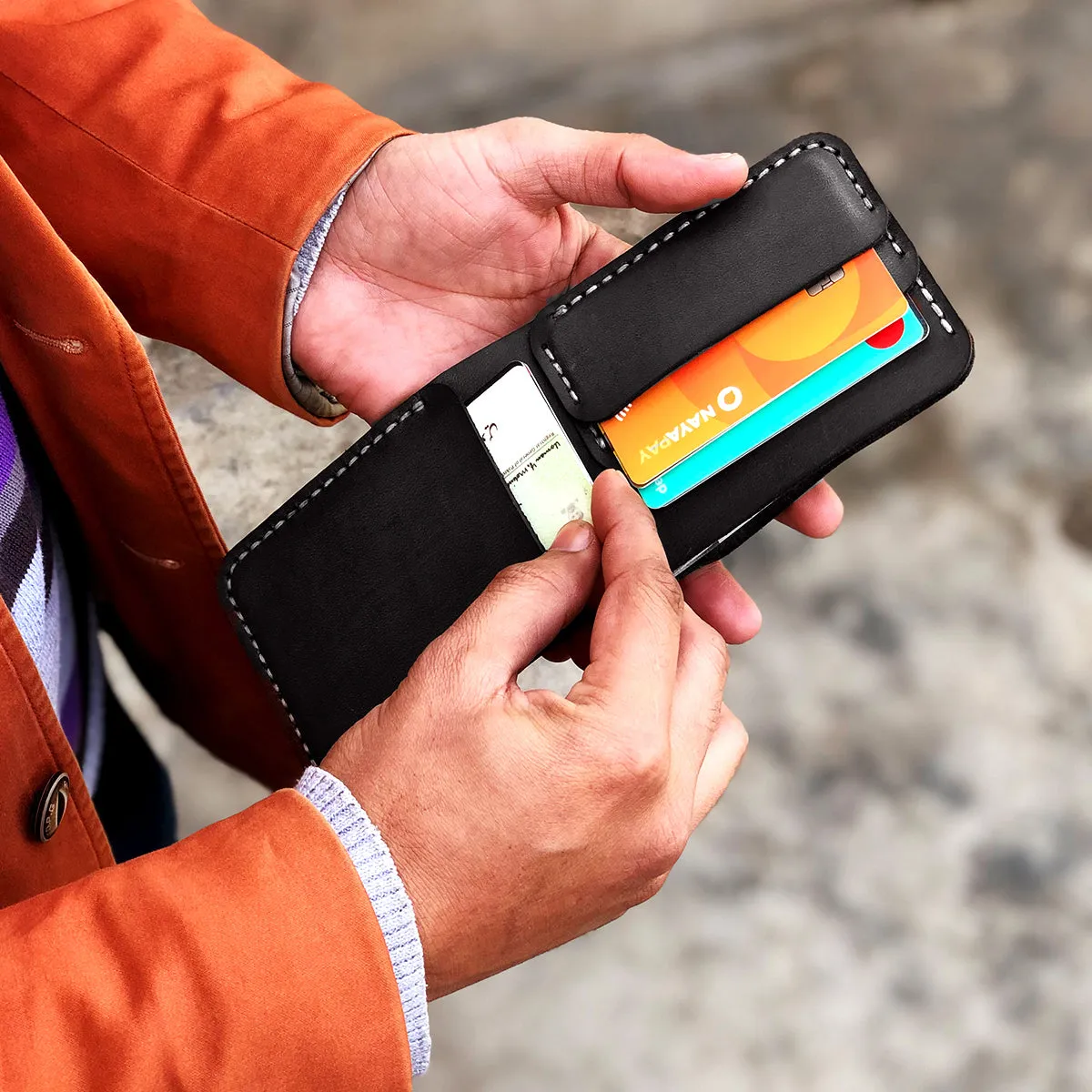 The Futuristic: A Leather Bifold Wallet