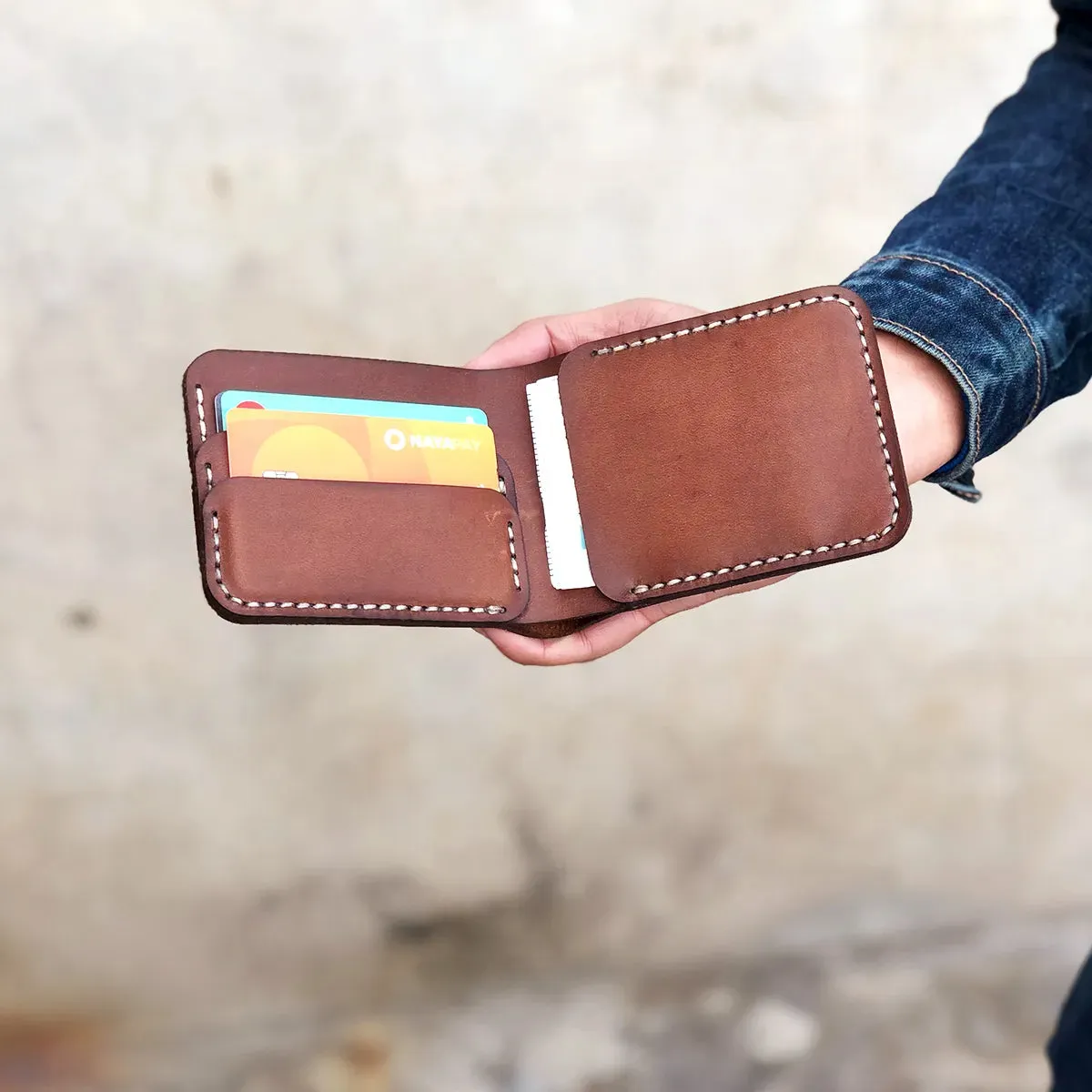 The Futuristic: A Leather Bifold Wallet