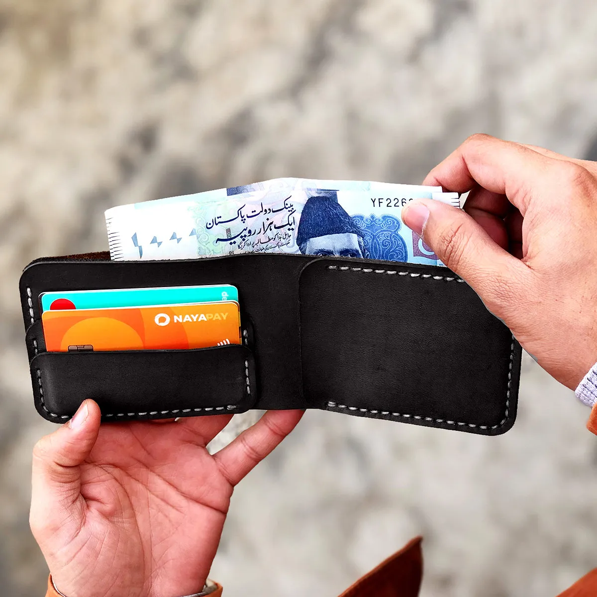 The Futuristic: A Leather Bifold Wallet