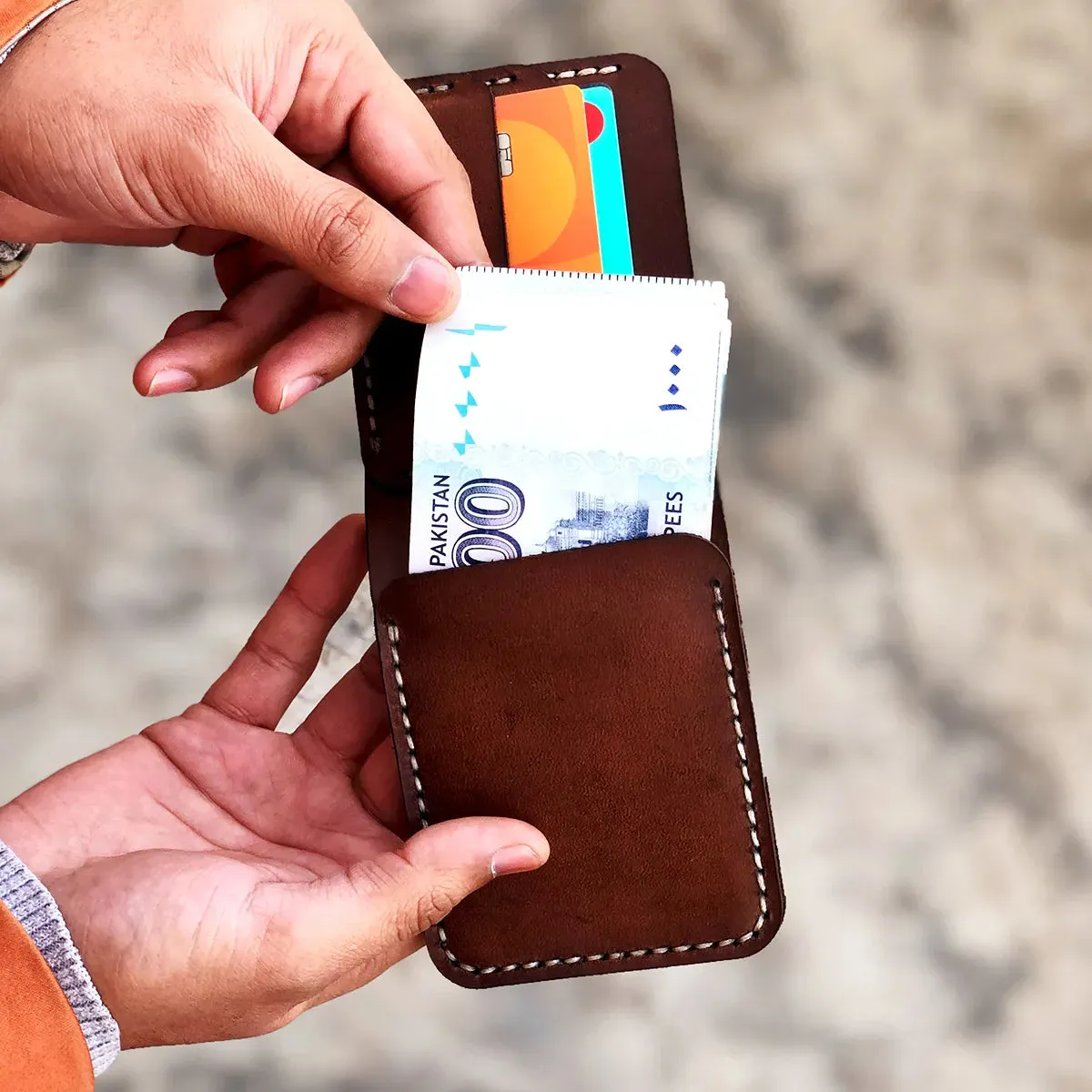 The Futuristic: A Leather Bifold Wallet