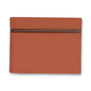 Vallazio Tan Bifold Wallet With Brown Highlight