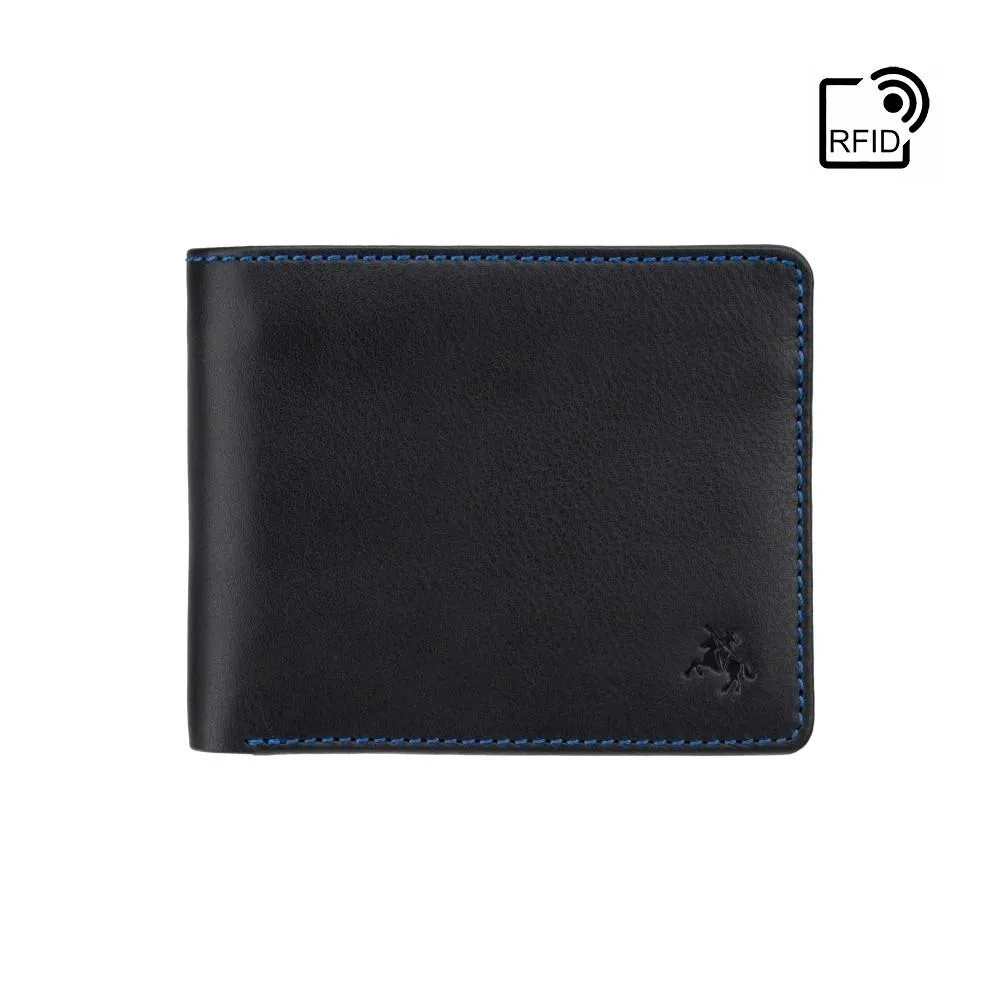 Visconti Gulzar Colourful Mens Wallet - Black