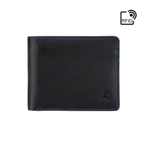 Visconti Gulzar Colourful Mens Wallet - Black