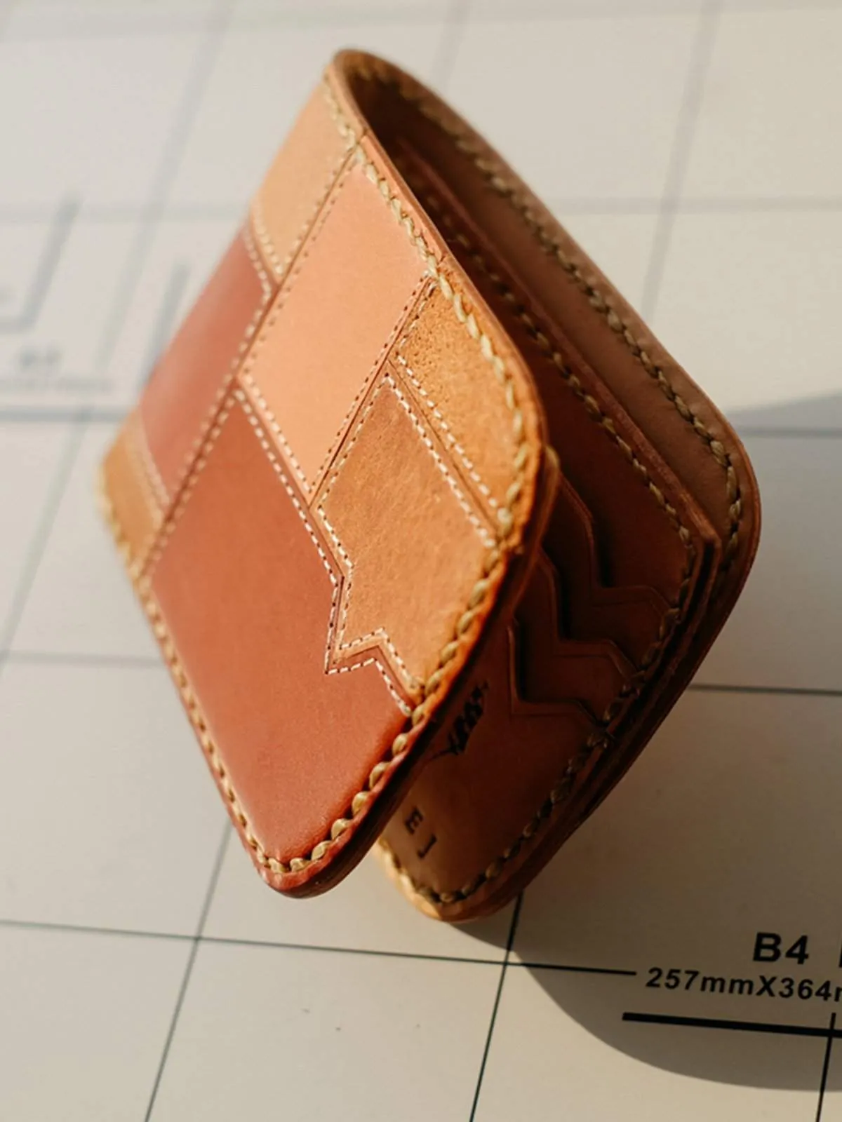 Voyej Vessel Vestigial Shades Of Brown Short Wallet