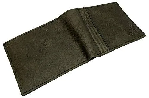Wallet for Men RFID Blocking Leather Bifold Double ID Flap Wallet USA Series Gift Box RFID53HU