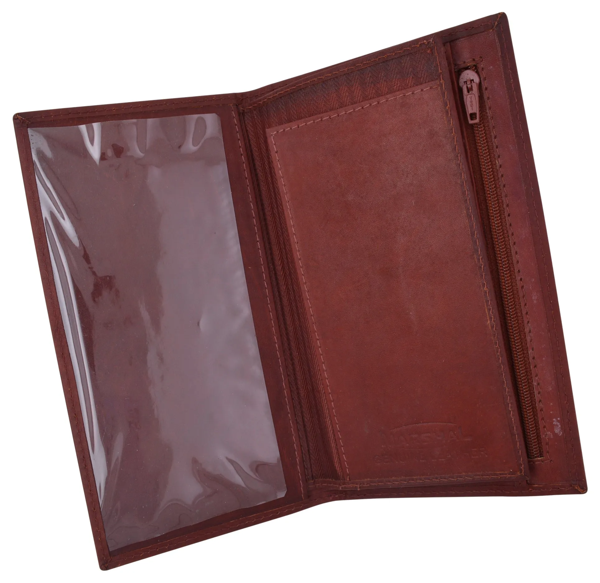 Womens Genuine Leather Checkbook Cover Wallet Organizer with Credit Card Holder for Ladies