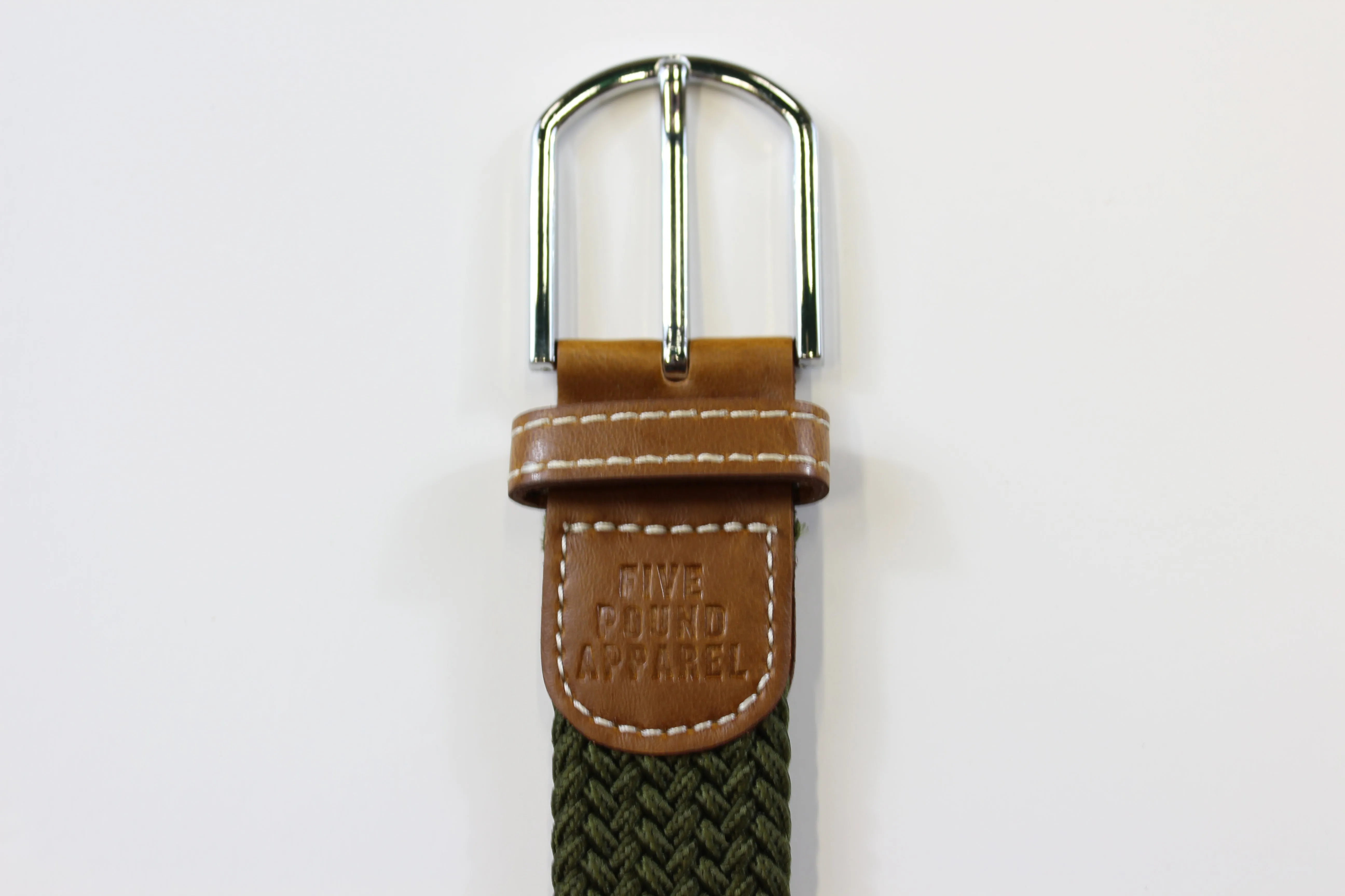 Woven Strech Belt - Dark Green